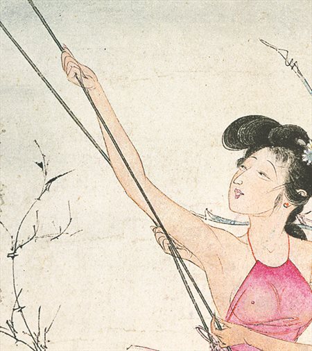 夏河县-胡也佛的仕女画和最知名的金瓶梅秘戏图